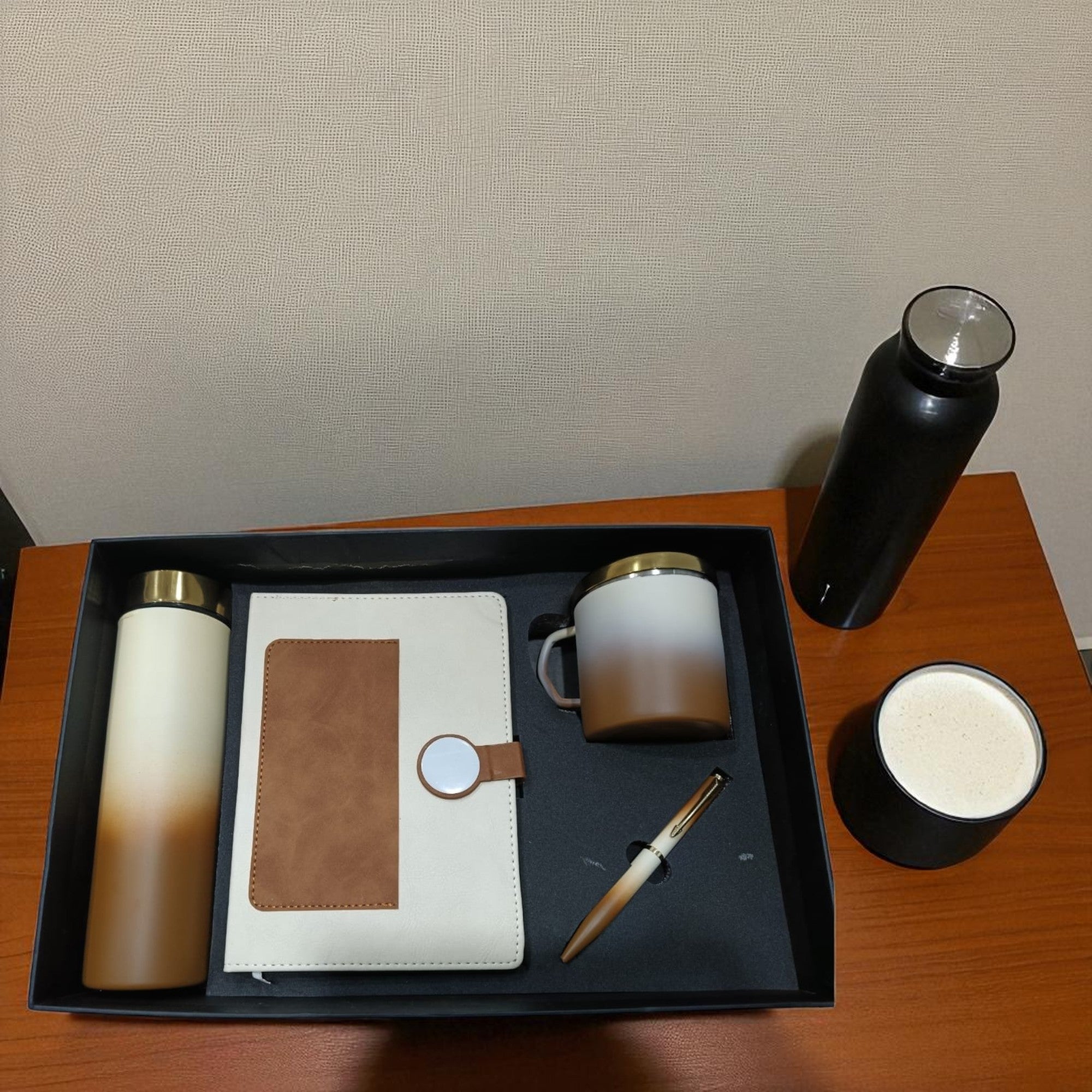 Shayona Premium Corporate Gift Set – Diary, Stainless Steel Bottle, Ceramic Mug & Pen | Luxury Office Gift Combo for Men & Women | Ideal for Birthday, Anniversary & Festive Gifting