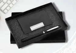 Shayona Premium 2-in-1 Gift Set – Leather Card Holder & Elegant Pen in Luxury Box | Corporate & Personal Gift Combo