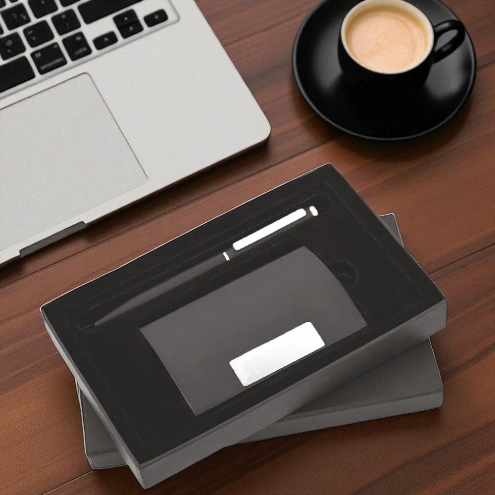 Shayona Premium 2-in-1 Gift Set – Leather Card Holder & Elegant Pen in Luxury Box | Corporate & Personal Gift Combo