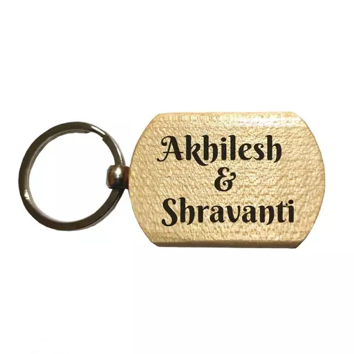 Shayona personalized Wooden  keychain-7