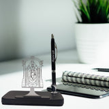SHAYONA Personalized Doctor Pen & Keychain with Your Name Engraved Customized Gift Combo Ideal for Doctors' Day, Anniversary, Birthday, Father’s Day - Black Color