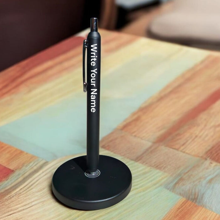 SHAYONA Personalized Pen Levitating Magnetic Pen with Stand for Office Desk Home For Customised Name Pen with Stand