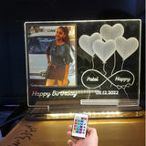 "Personalize Your Celebration with the Infinity Love Happy Birthday Lamp!"