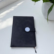 Shayona Executive Black Leather Notebook with Round Magnetic Closure | Premium Office Diary for Professionals, Journaling & Corporate Gifts