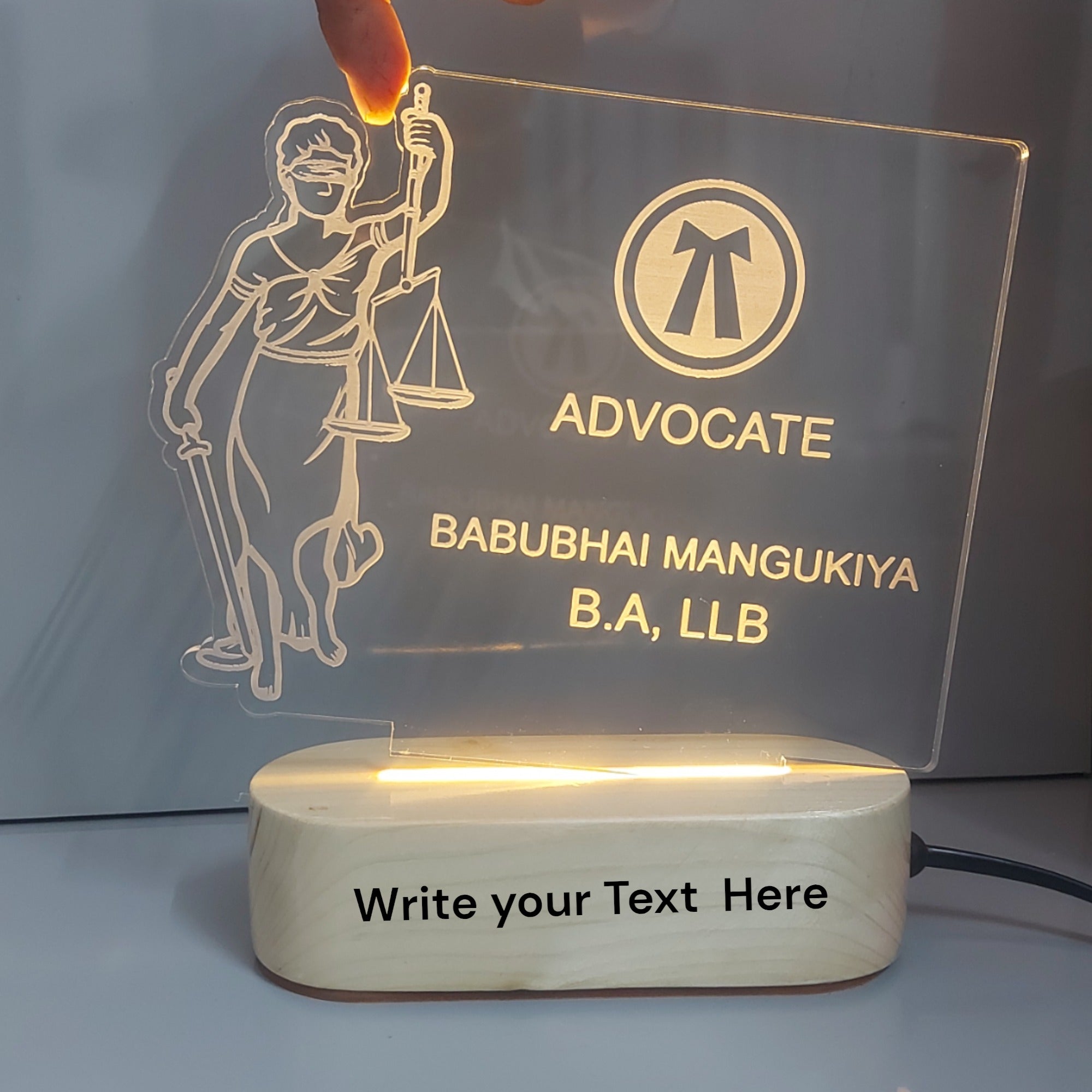 SHAYONA Personalized Advocate  lamp