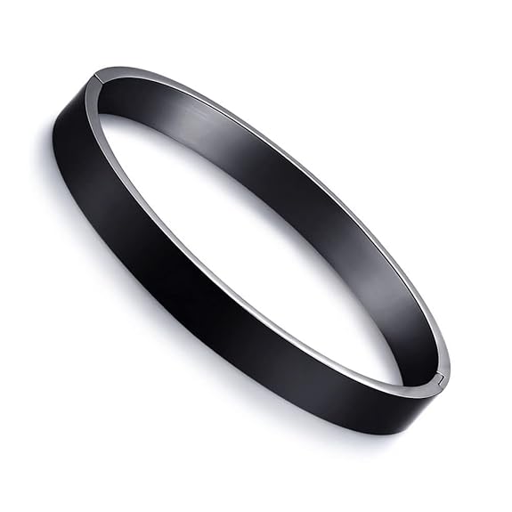 Shayona  Customized Matte Stainless Black Kada  Bangle Bracelet Unisex Bracelet For Man & Women