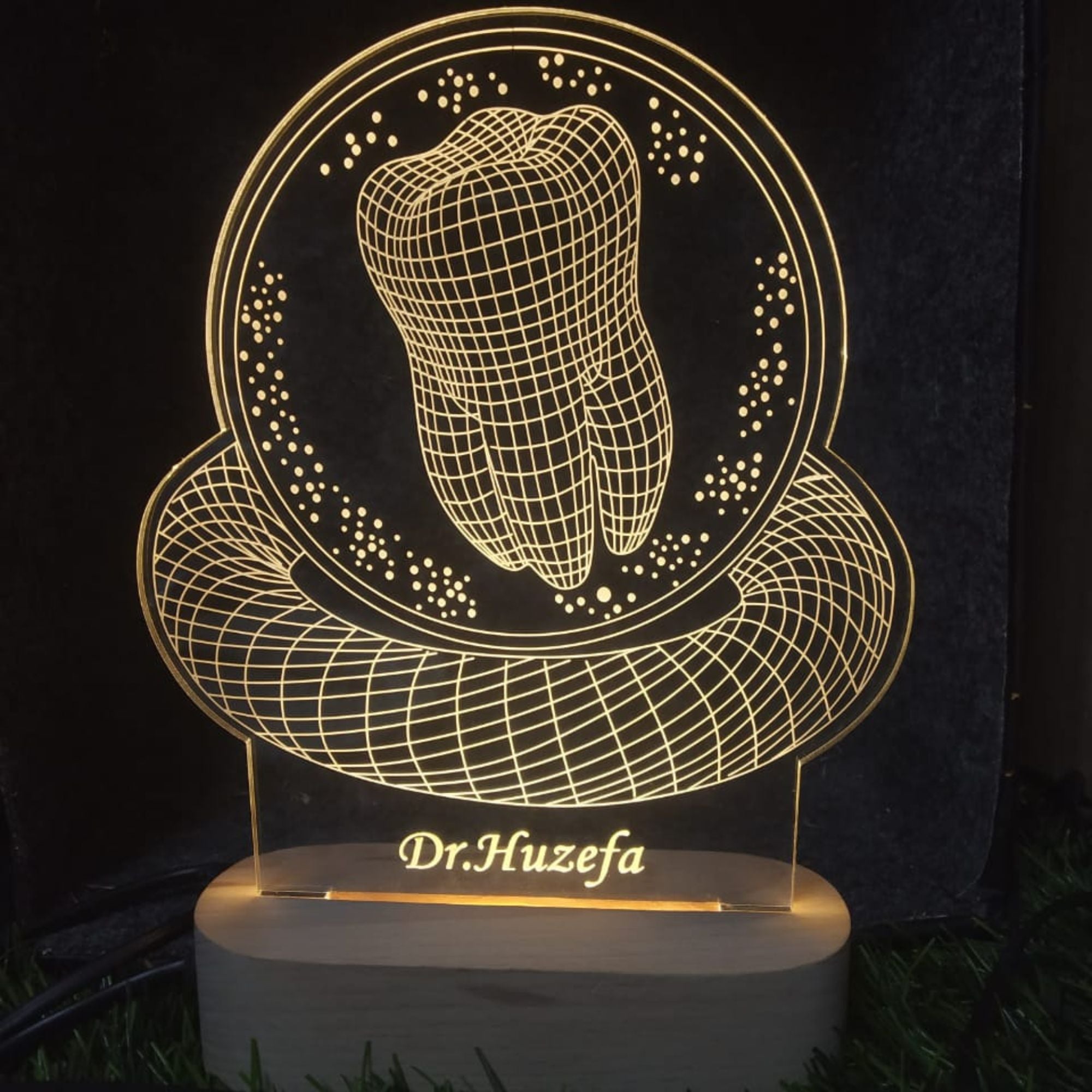 Personalized 3D Illusion Dental Doctor Name lamp
