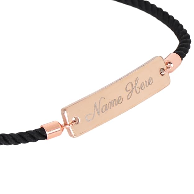 shayona customized  Metal Bracelet With Name, Rose Gold Color For Unisex Adult