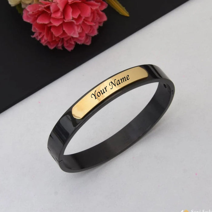 Shayona  Customized Matte Stainless  Kada  Bangle Bracelet Unisex Bracelet For Man & Women