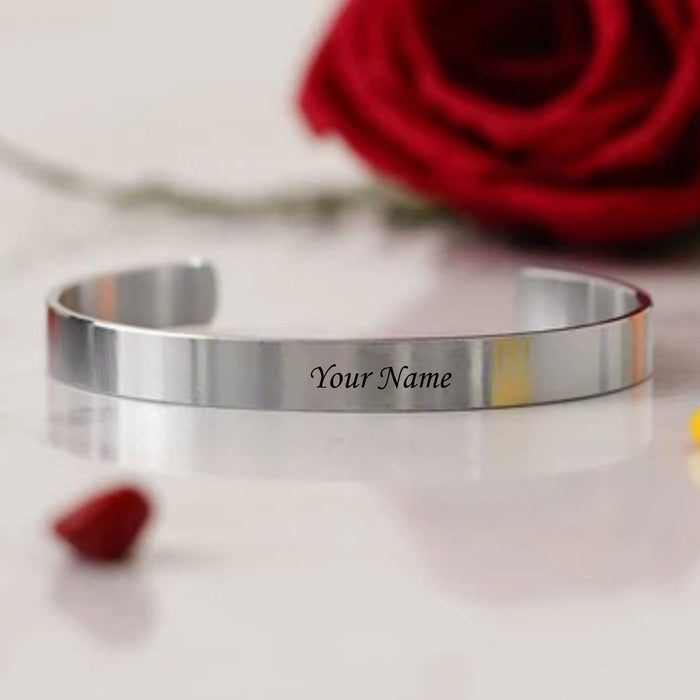 Shayona  Customized Matte Stainless  Kada  Bangle Bracelet Unisex Bracelet For Man & Women