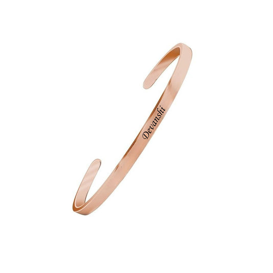 Shayona  Customized Matte Stainless  Kada  Bangle Bracelet Unisex Bracelet For Man & Women