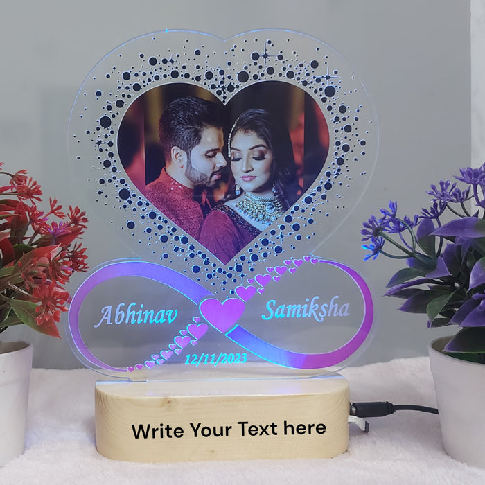 Personalized 3D illusion Photo frame LED Table Lamp