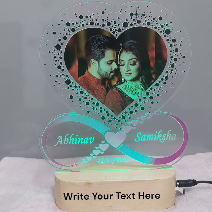 Personalized 3D illusion Photo frame LED Table Lamp