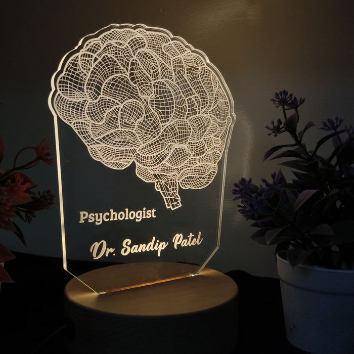 SHAYONA Personalized Night Light for Neurologist - Medical Student Gift - Science Lovers & Gifts - Psychology Student Graduation Gift - Doctor Gift