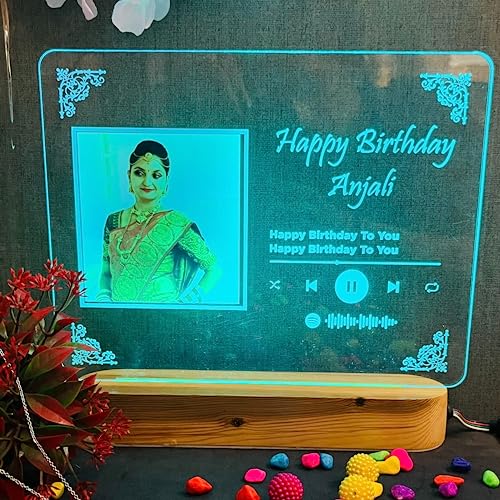 "Personalize Your Celebration with Spotify Plaque Table Lamp!"