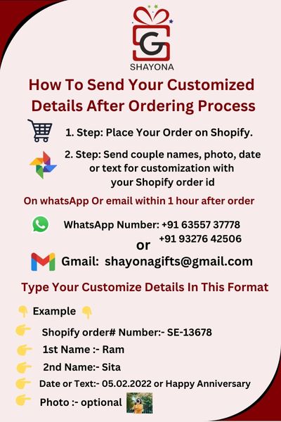 Shayona 3D Illusion Personalized LED Table Lamp for Couples| Customized Name Night Lamp for Wedding Marriage Anniversary| Wedding Return Couple Gift for Friend, Parents, Wife, Husband. Design 9