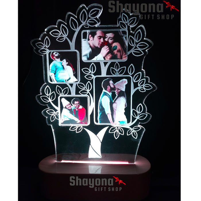 Personalized 3D illusion Family LED Lamp