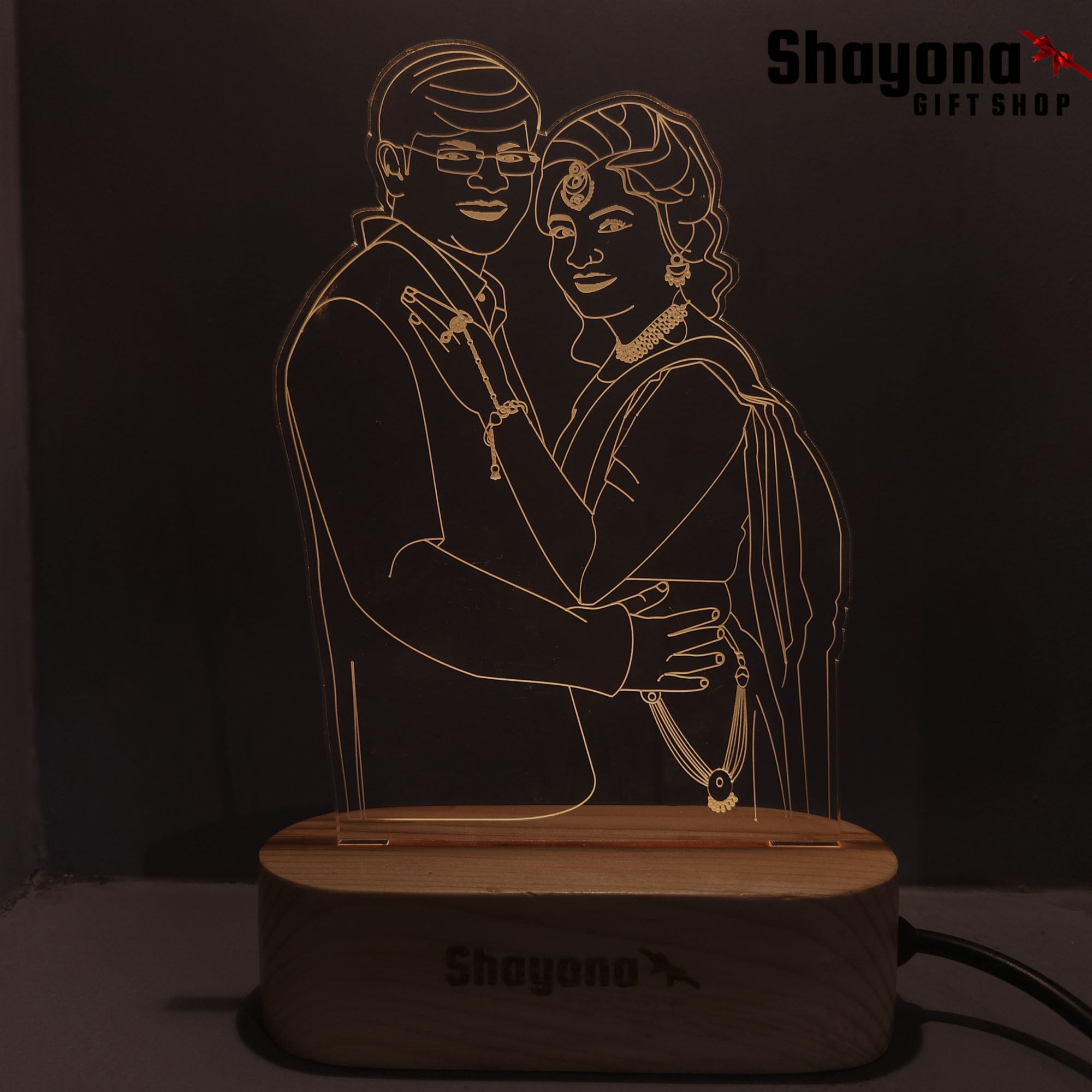 Custom Line Art Lamp 