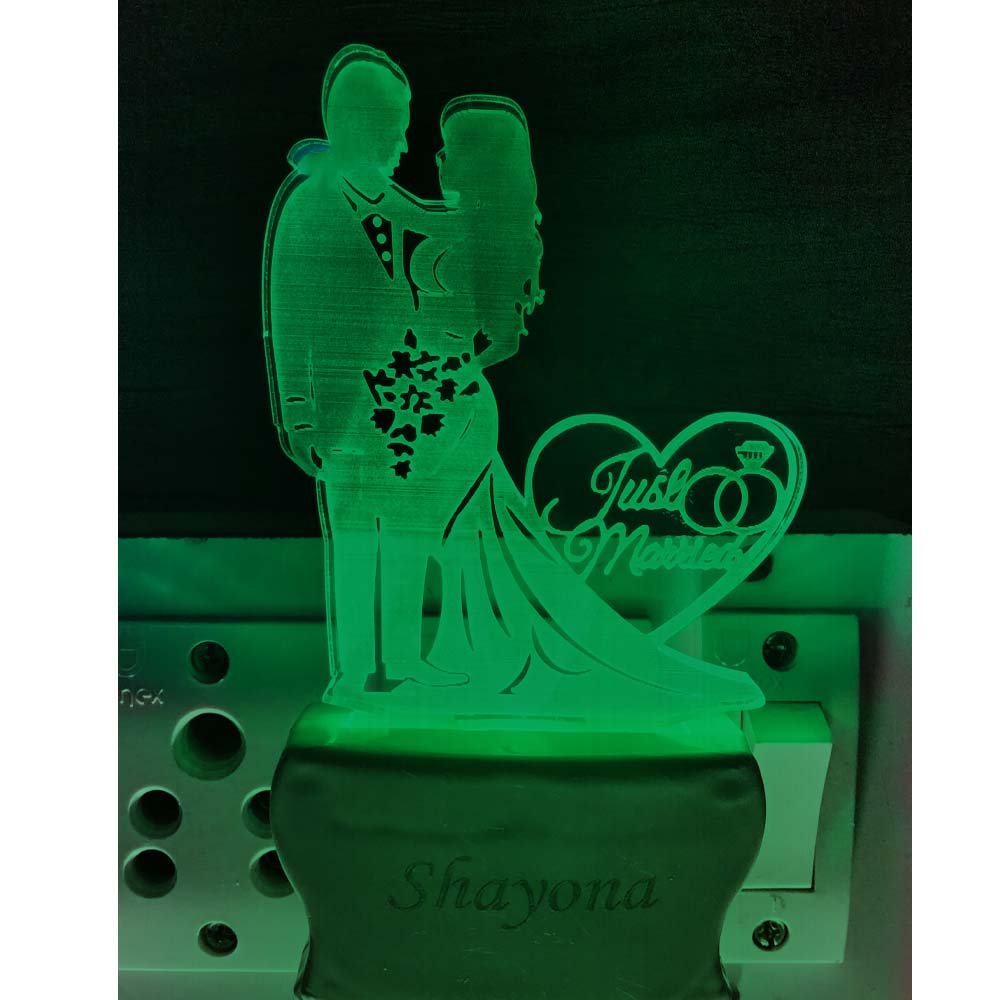Just Married Plug In Night Lamp