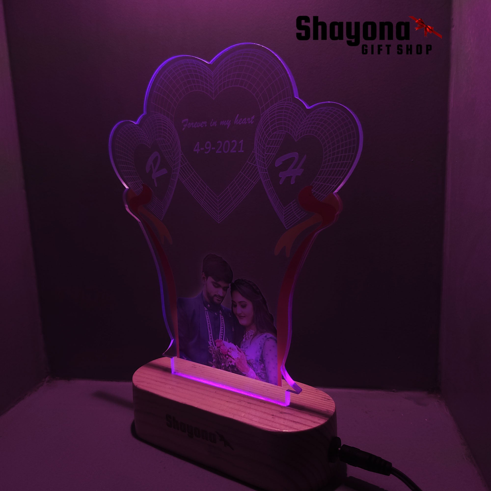 LED Photo Lamp, Photo Light Desk Lamp, Gift for Wife Girlfriend