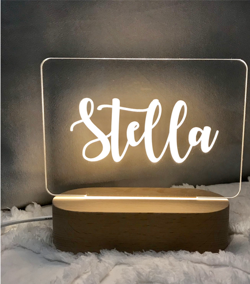 custom Name plat Letter Night Light