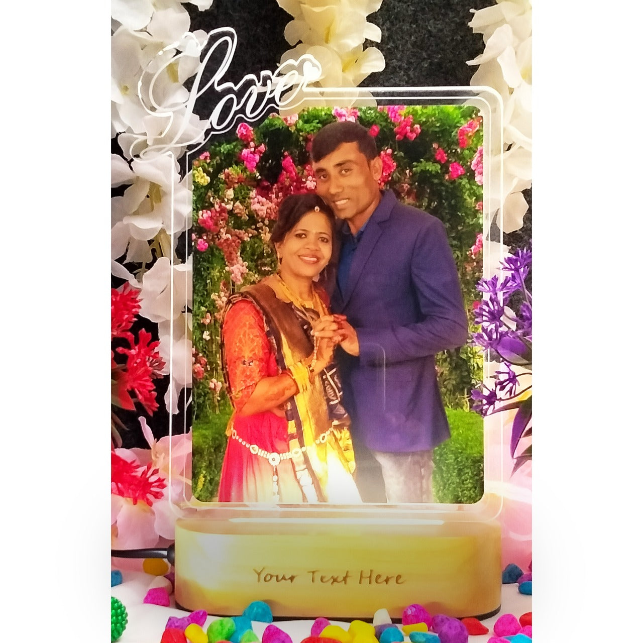 Custom Photo Frame,Personalized Photo Plaque, Custom Couple Gift, Gift for Him, Wedding Gift, Gift for Her