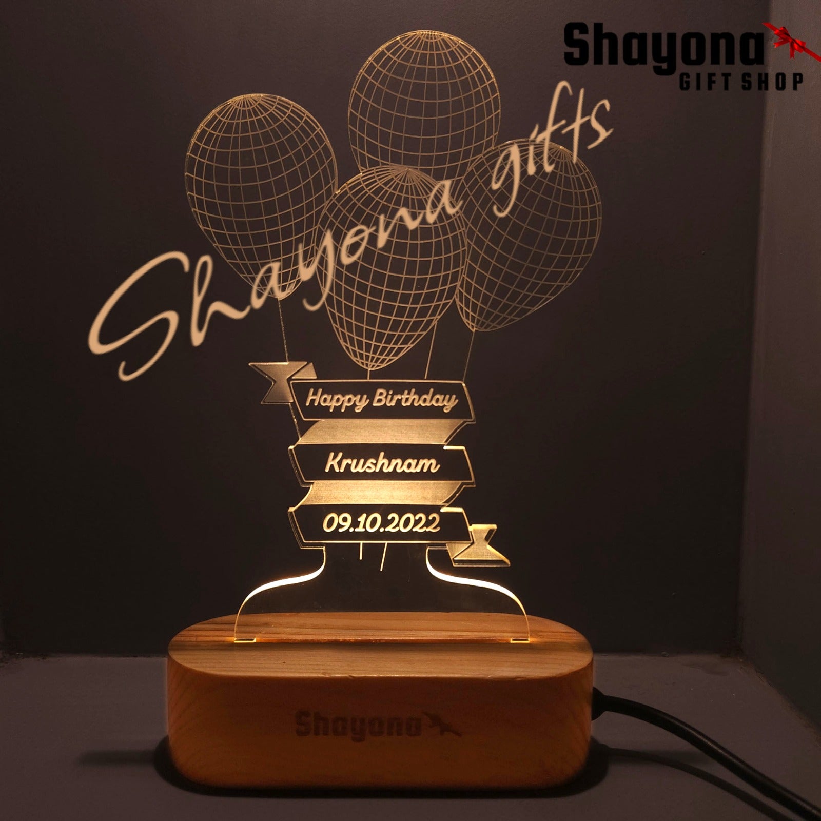 3D Led Balloon Birthaday Gift 