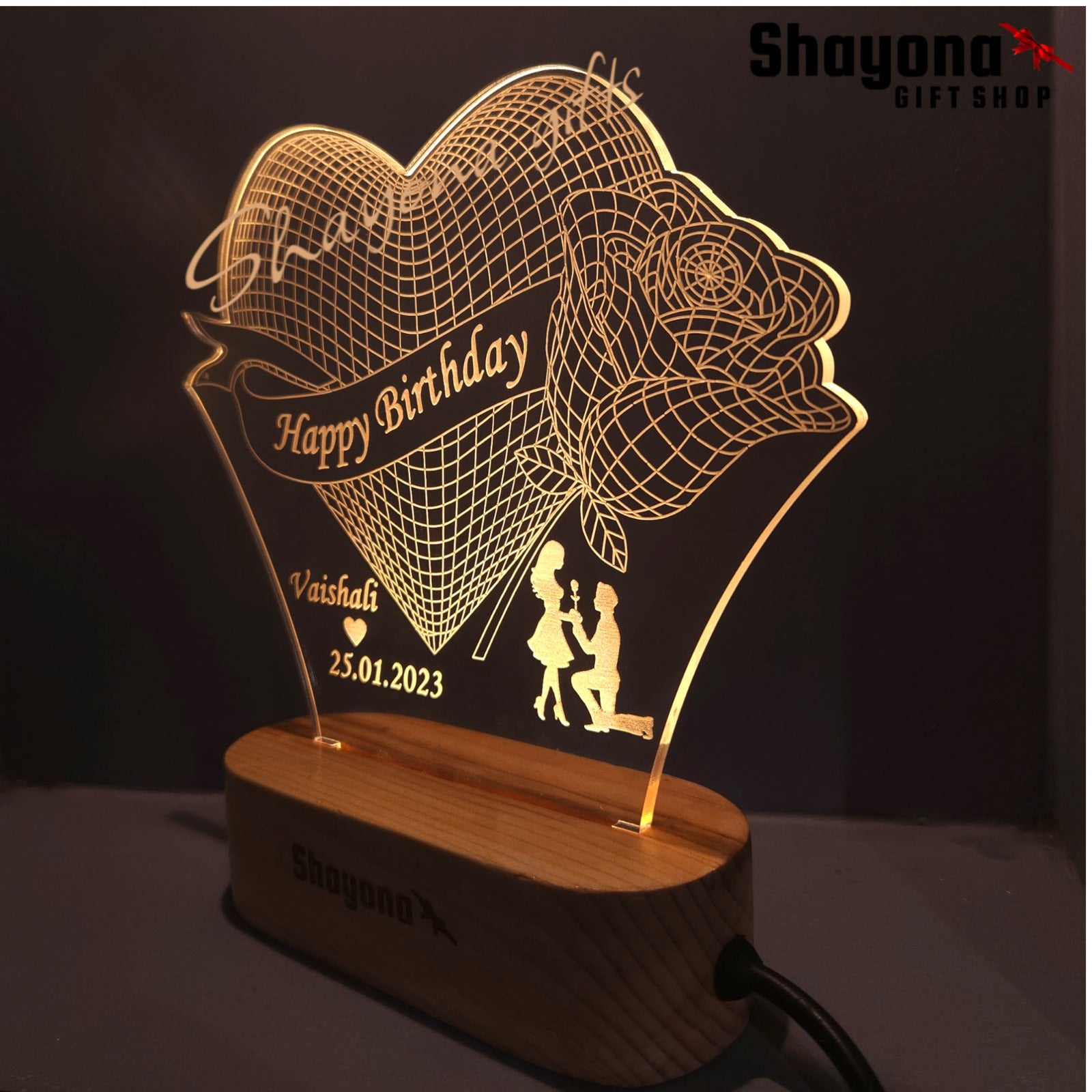 Personalized Love Night Light