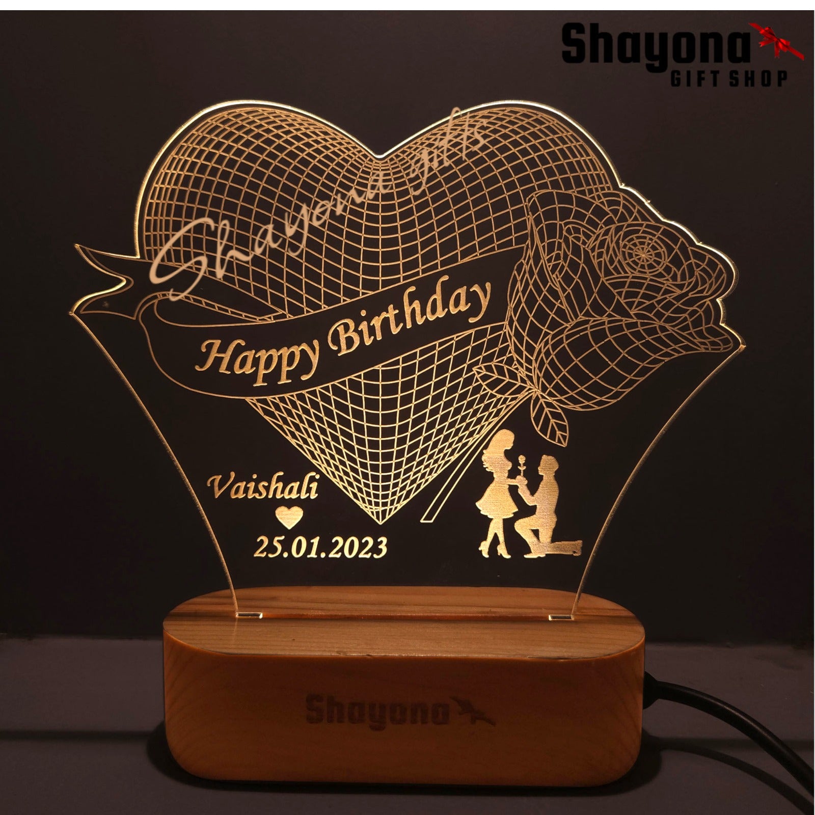 Custom Valentines Gift | Light up Sign 