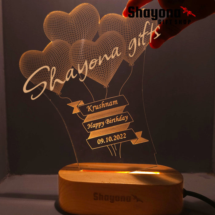 Custom Night Light as Valentines Day Gift 